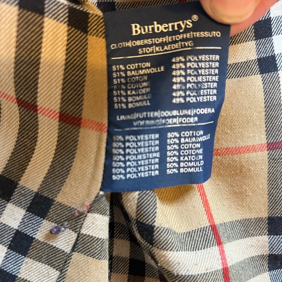 Women’s Burberry Vintage Trench Coat Jacket Waterloo Signature Print Wool Liner - Picture 4 of 11